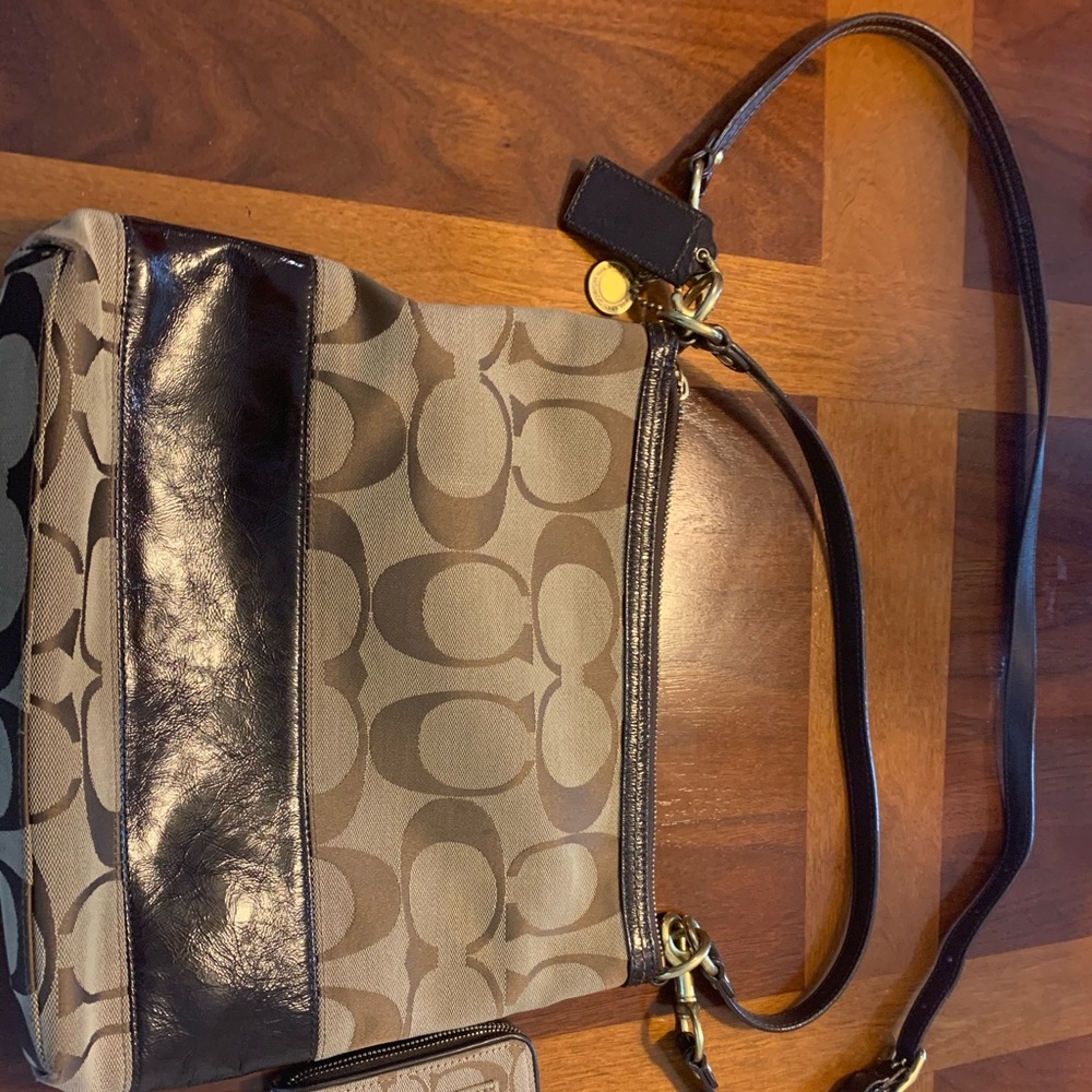 Coach purse with matching wallet